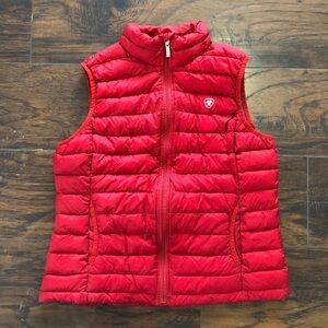Ariat Ideal Goose Down Vest Equestrian Western Ariattek Puffer Quilted Insulated